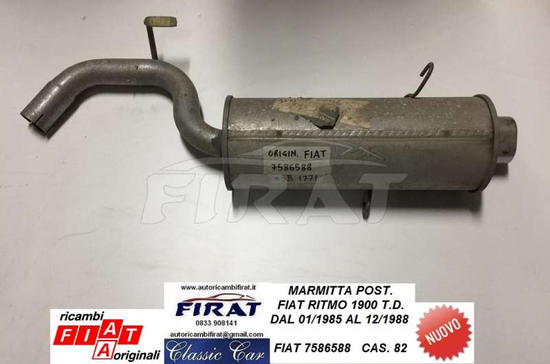 MARMITTA FIAT RITMO 1900 TD POST. (7586588)